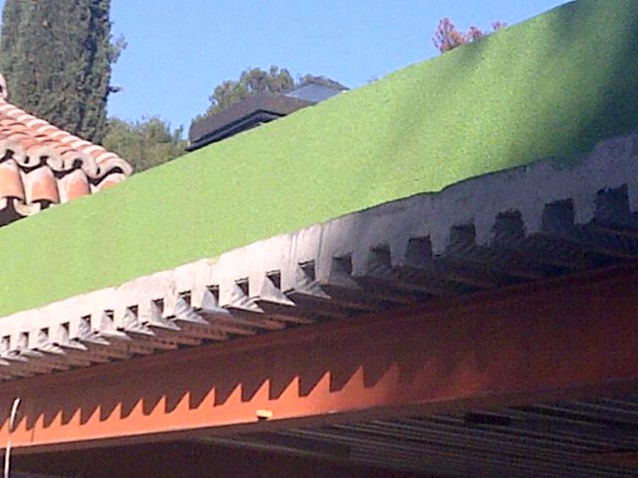 impermeabilizacion de cubierta con corcho proyectado