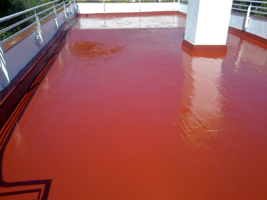 Impermeabilización de terraza, eliminación de goteras