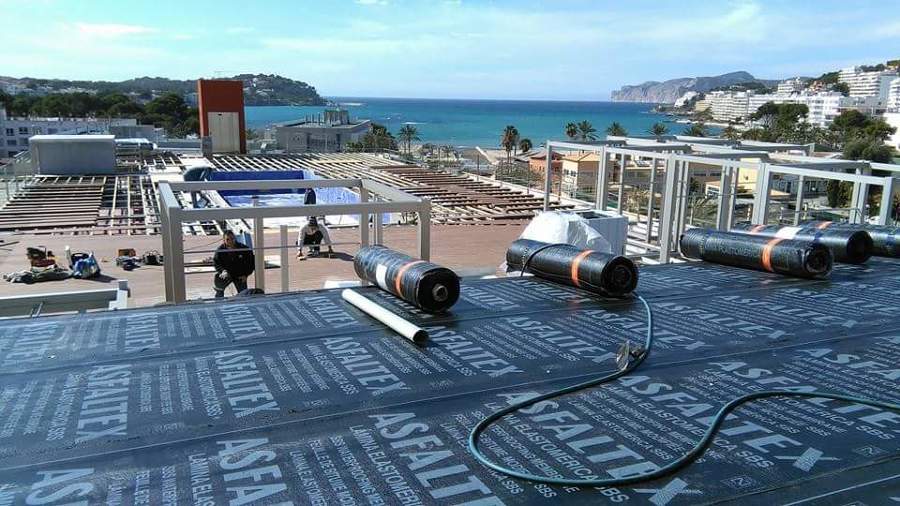 Impermeabilizacion del chiringuito 