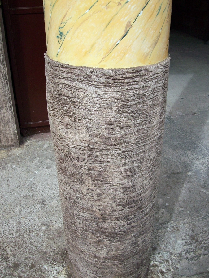 Impreso de monocapa en columna