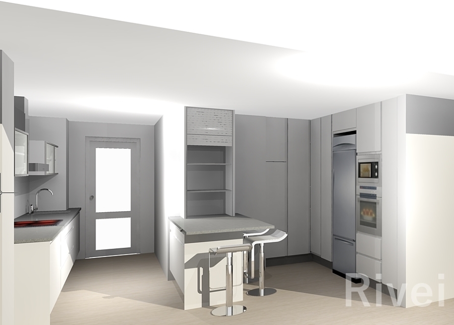 Imagen 3D antes de la realización de la obra