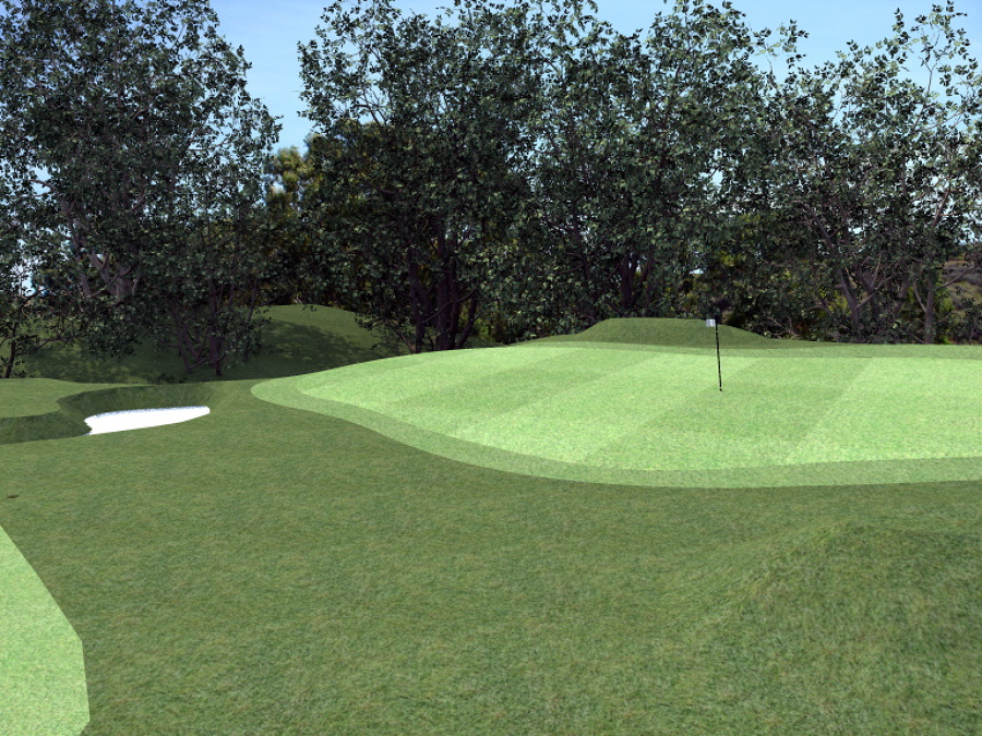 Infografía campo de golf