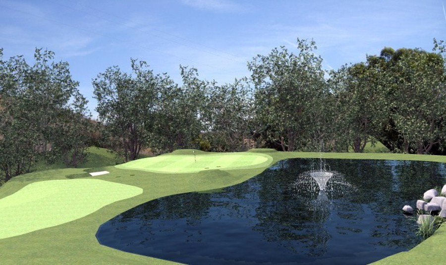 Infografía campo de golf