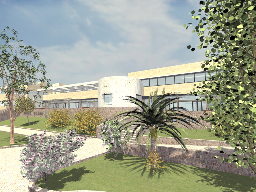 Infografía centro comercial