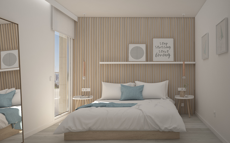 infografia del proyecto del dormitorio