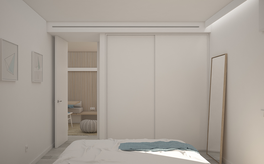 infografia del proyecto del dormitorio