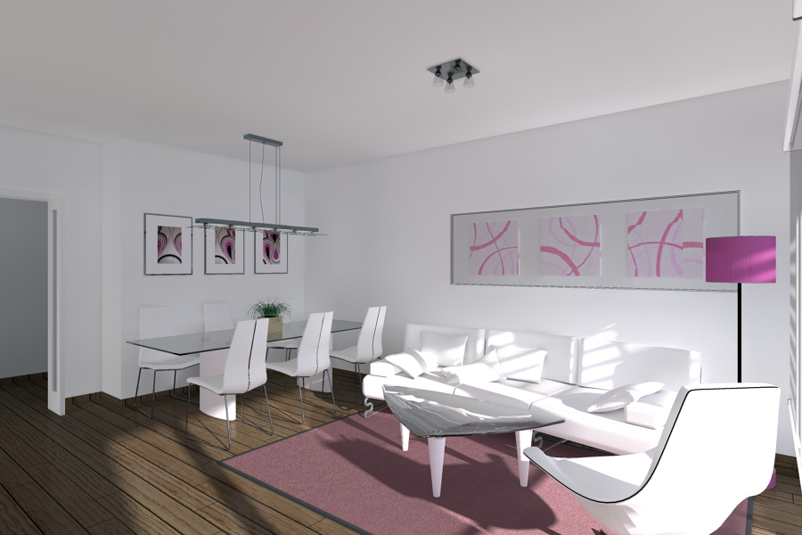 Infografía salón - comedor