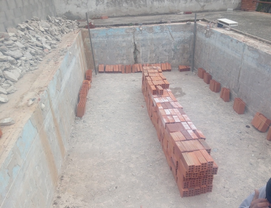 Inicio de la construcción.