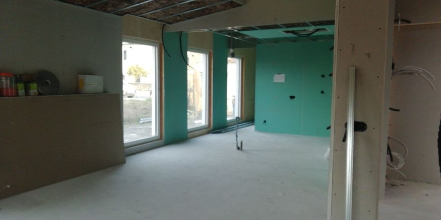 Inicio de obra para colocación