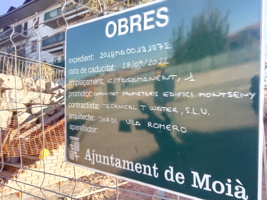 Inicio de obras. Diciembre del 2018.