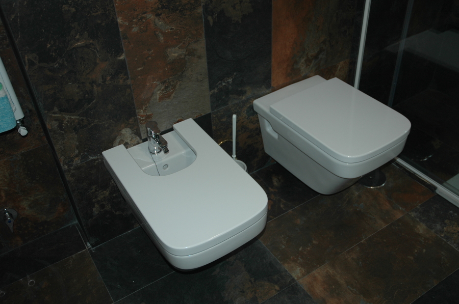 Inodoro y bidé suspendidos