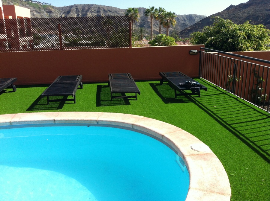 Inquilinos encantados con el césped