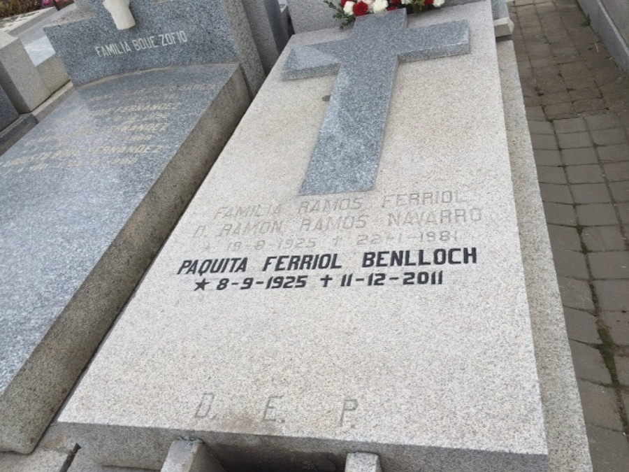 Inscripción Cementerio Carabanchel