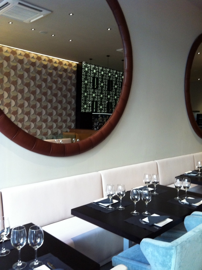 Insonorización y decorativos. Restaurante