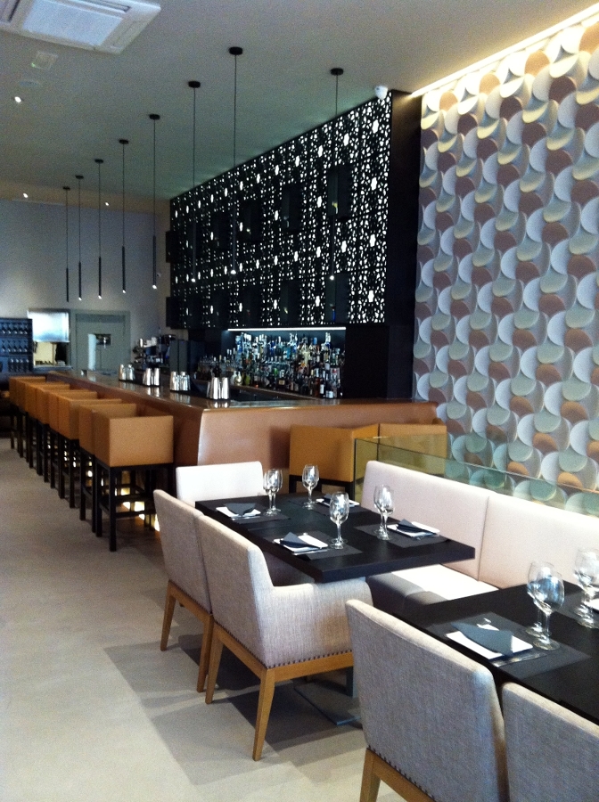 Insonorización y decorativos. Restaurante