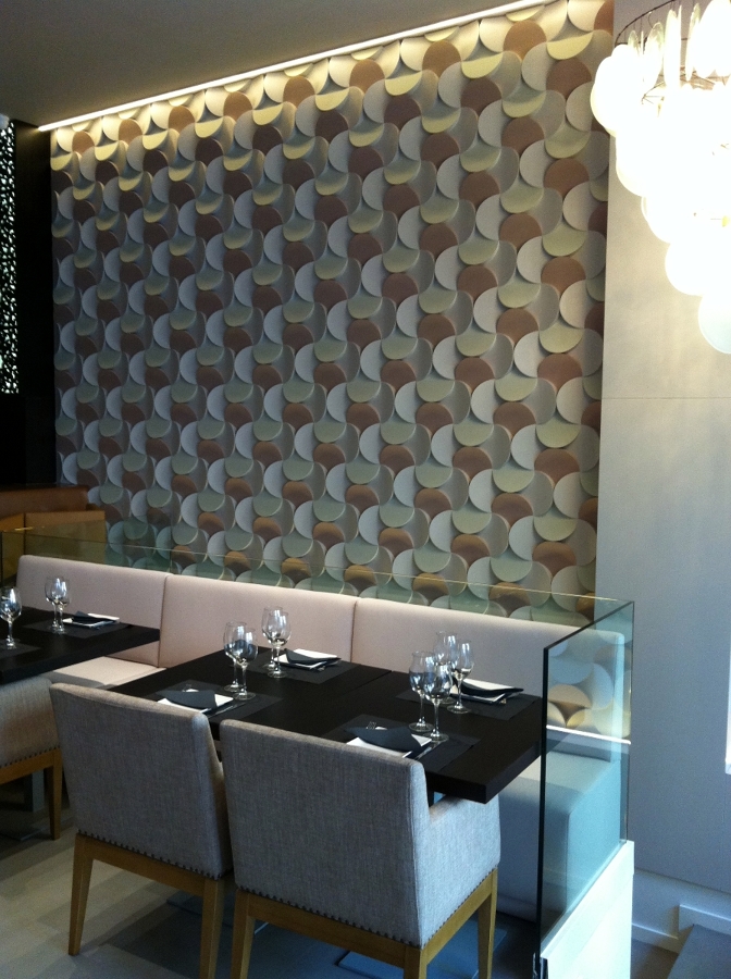 Insonorización y decorativos. Restaurante