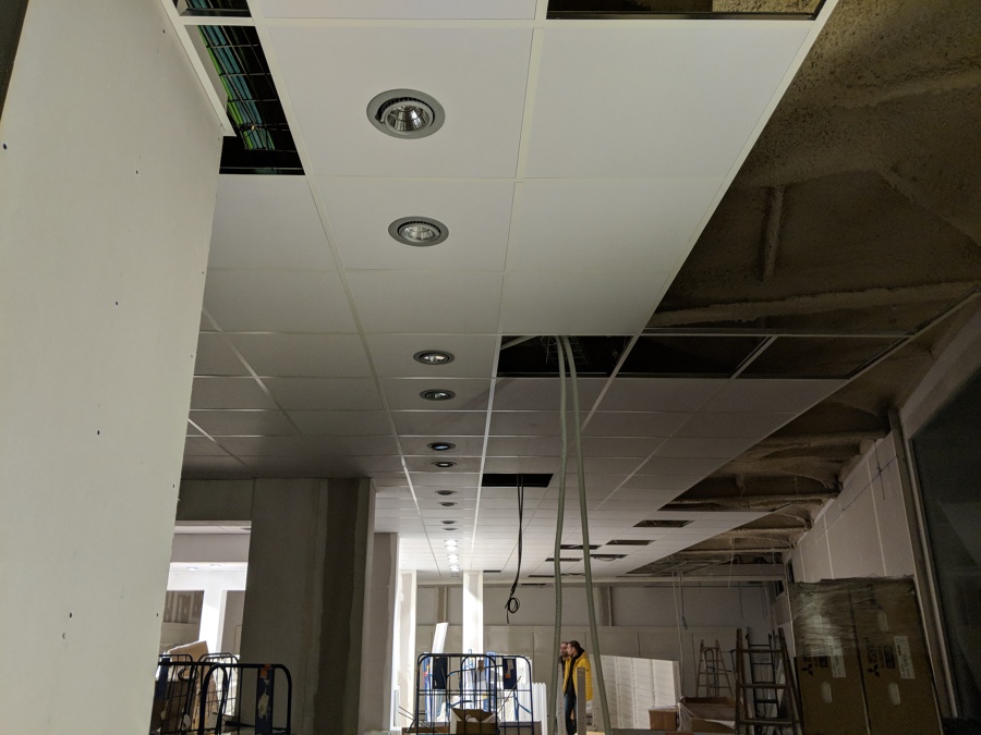 Instalación alumbrado y lineas por rejiband