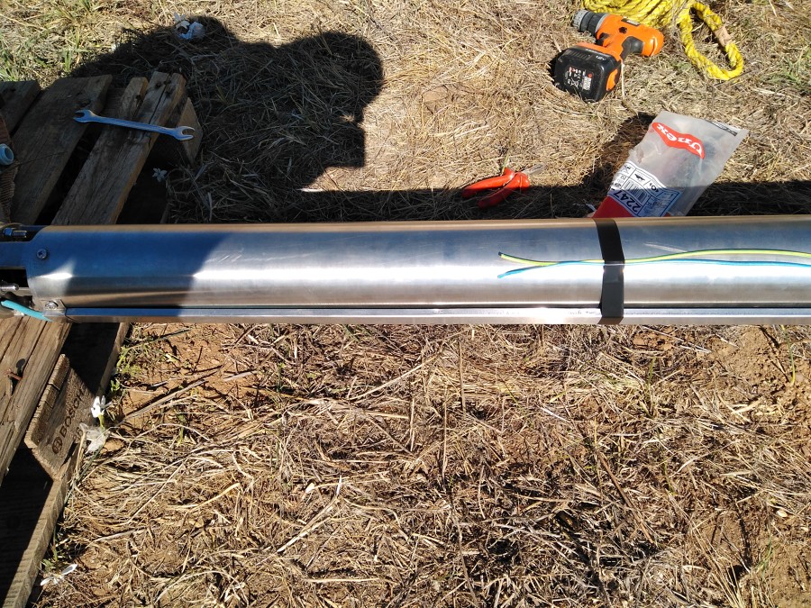 INSTALACION BOMBA SUMERGIBLE DOBLE CUERPO 5,5 HP POZO 60 MTS PARA LLENADO DE ALJIBES