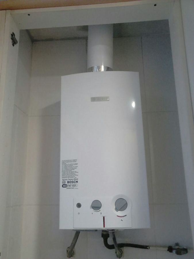 Instalación calentador atmosférico