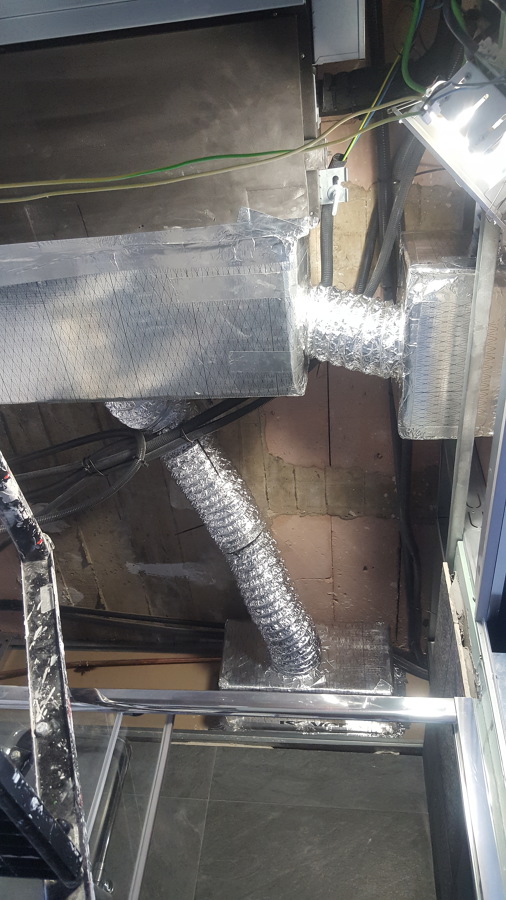 Instalación conductos de aire