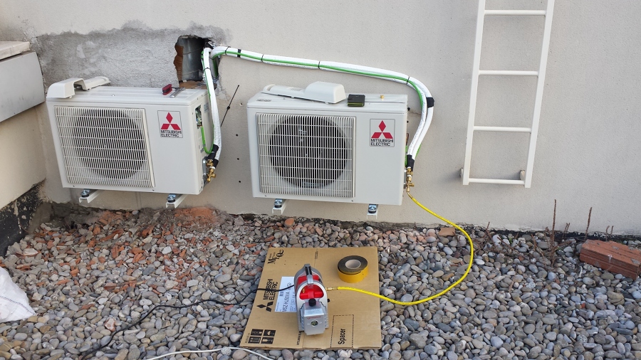 Instalación de aire acondicionado