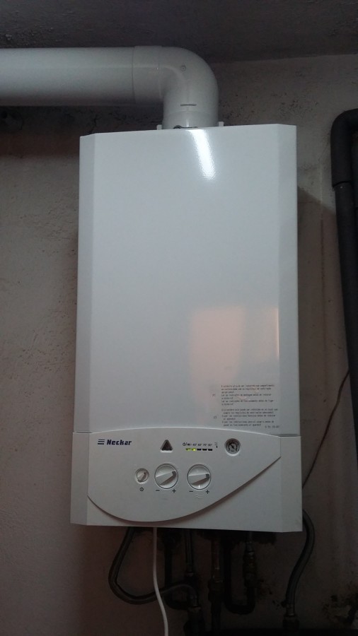 Instalación de caldera para radiadores