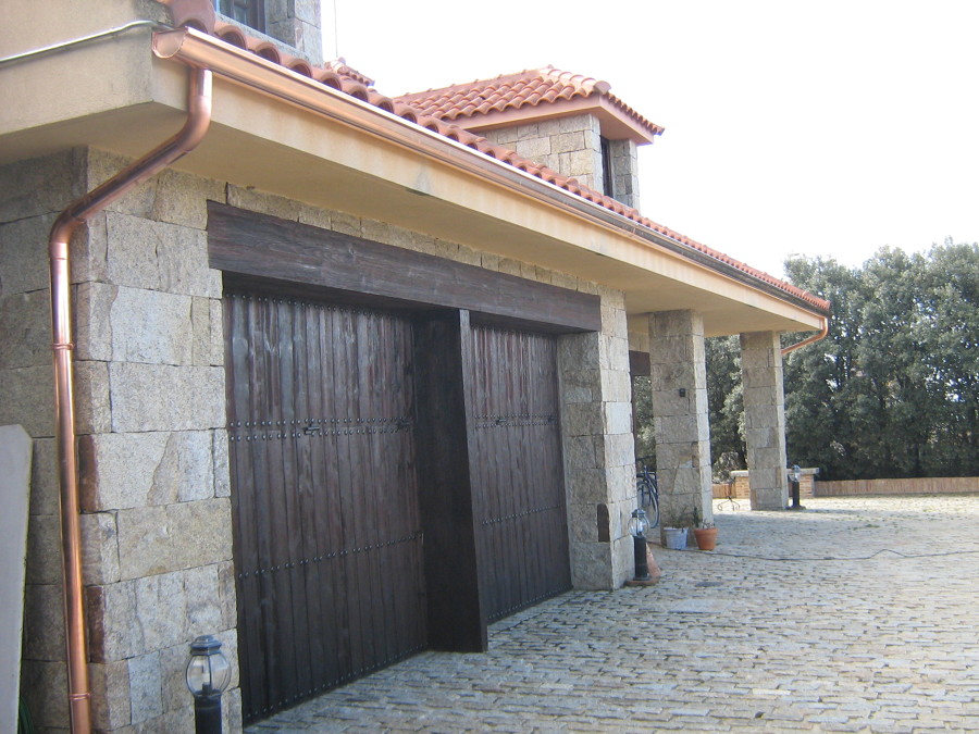 instalacion de canalon de cobre