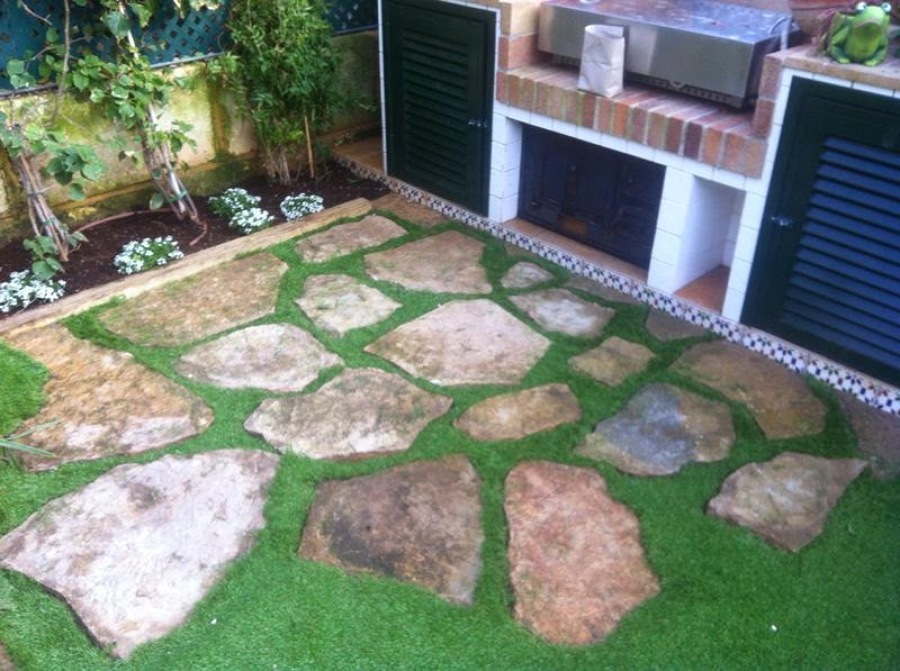 Instalación de césped artificial