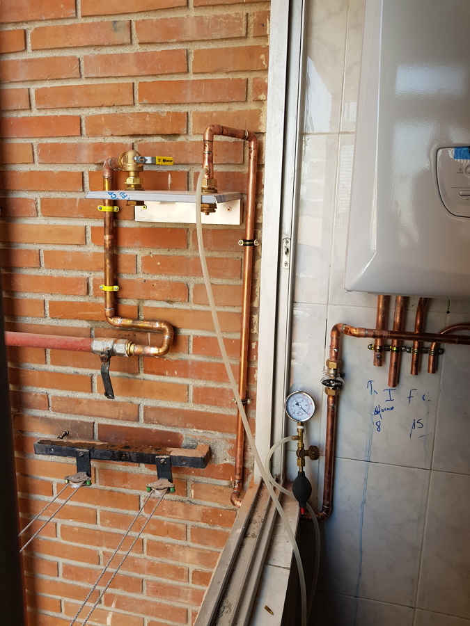 Instalación  de gas natural