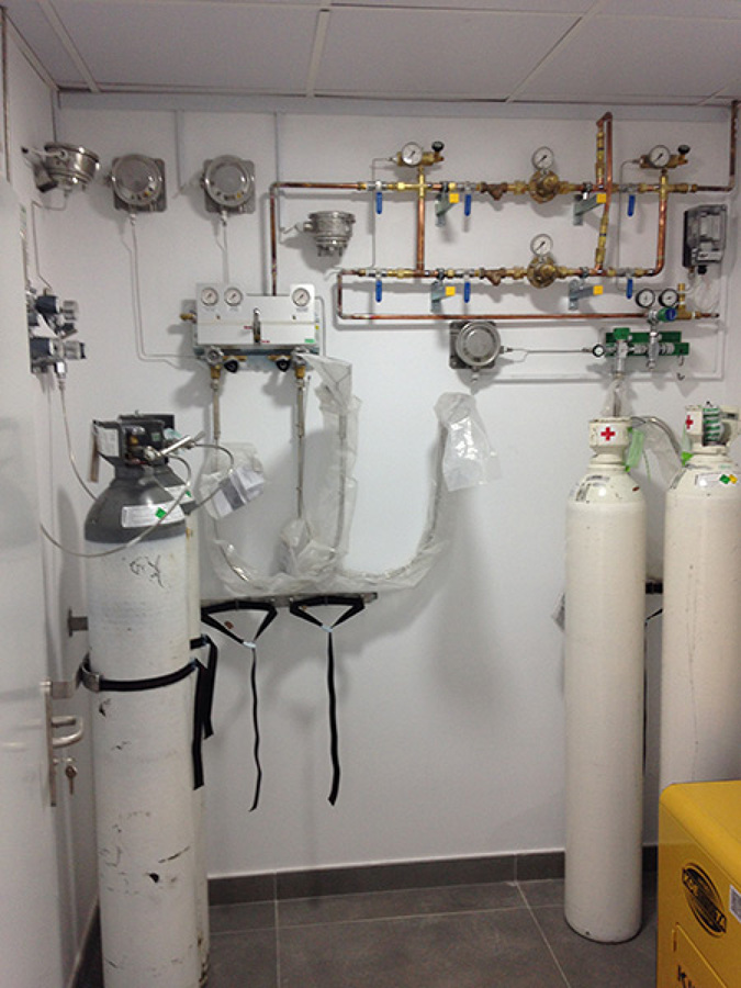 Instalacion de gases medicinales.