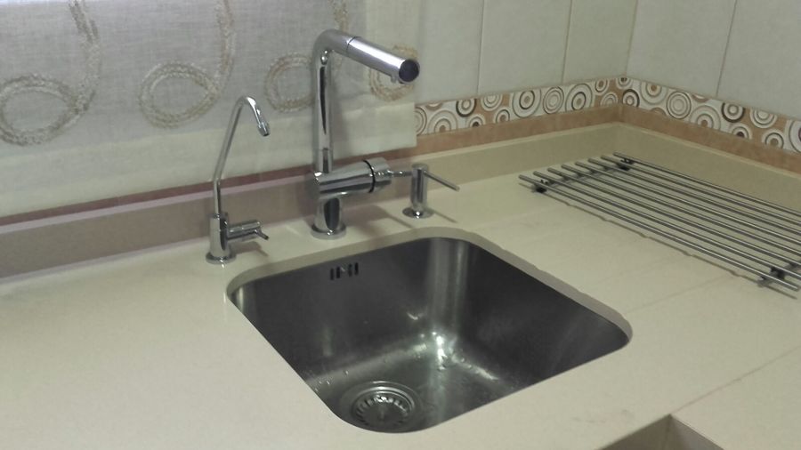 Instalación de grifo para osmosis