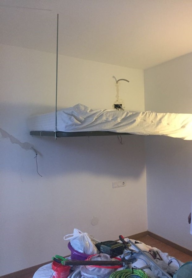 Instalación de la cama de arriba