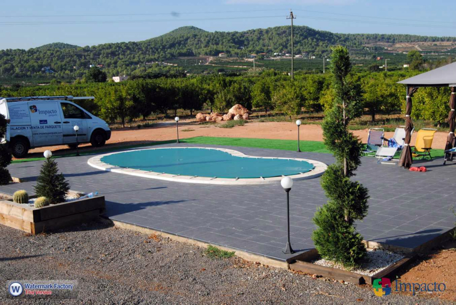 Instalacion de Lona de Piscina. Cobertor de Invierno