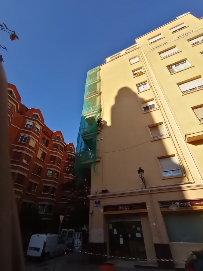 instalación de mallas de protección