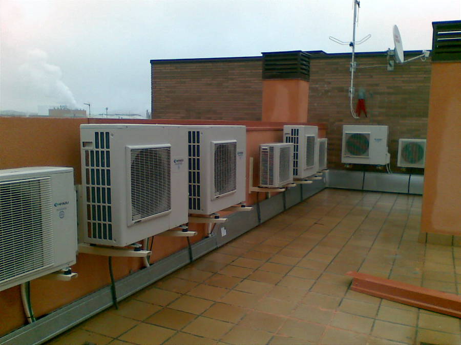 Instalación de maquinas de aire acondicionado