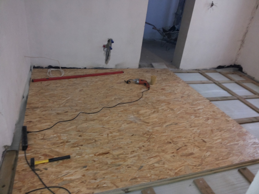 Instalacion de OSB sobre Rastreles