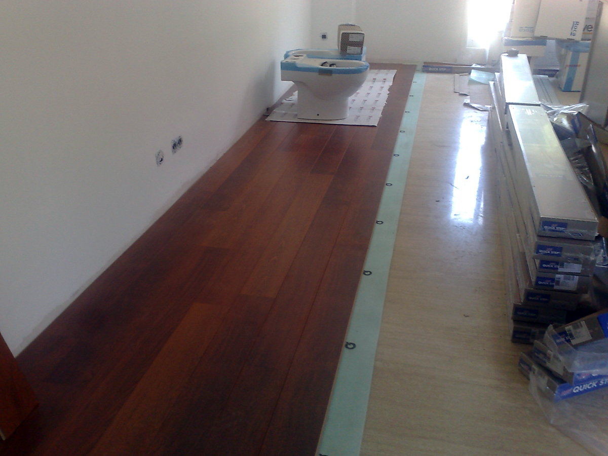 Instalación de parquet.