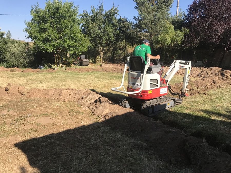 Instalación de riego jardín particular