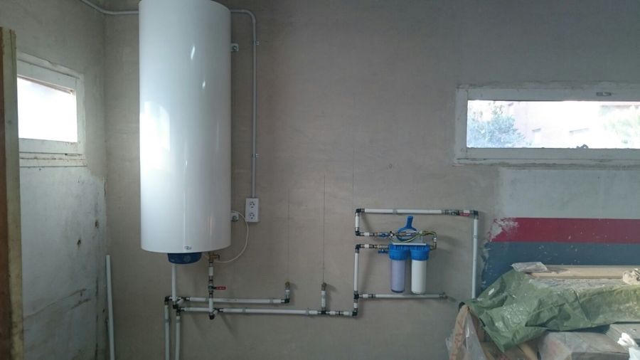 Instalación de termo eléctrico con filtros