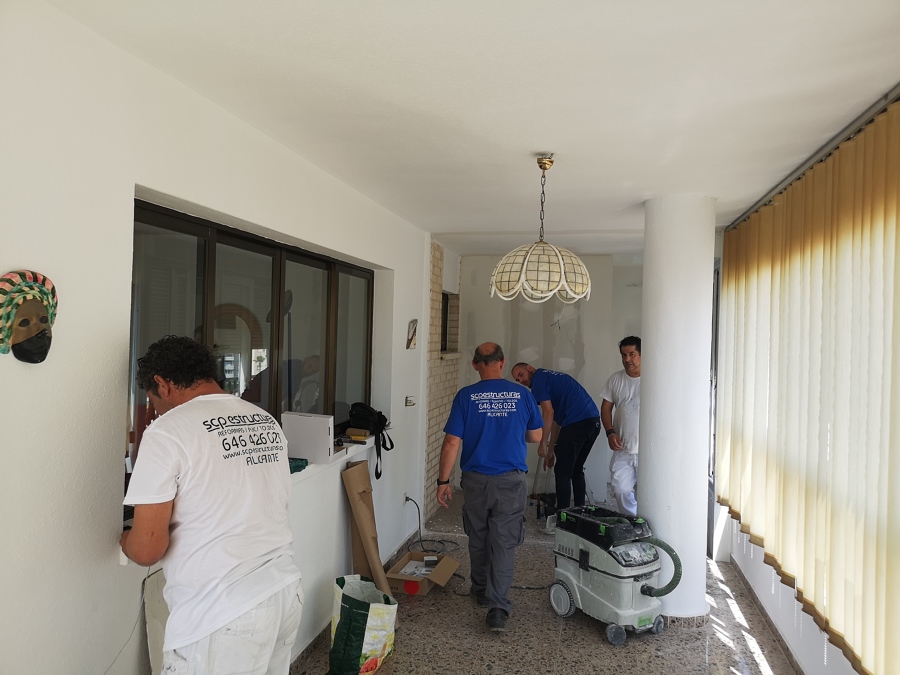 Instalación eléctrica y pintura