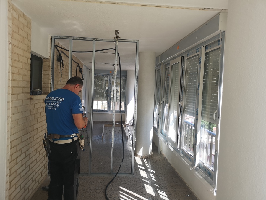 Instalación estructura de pladur