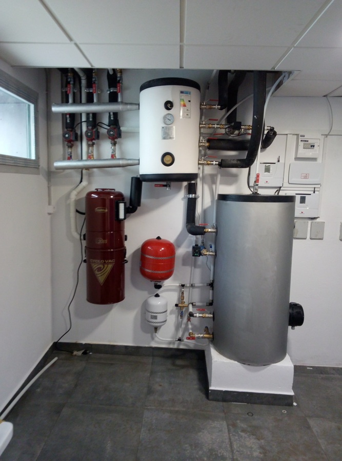 Instalación interior de aerotermia