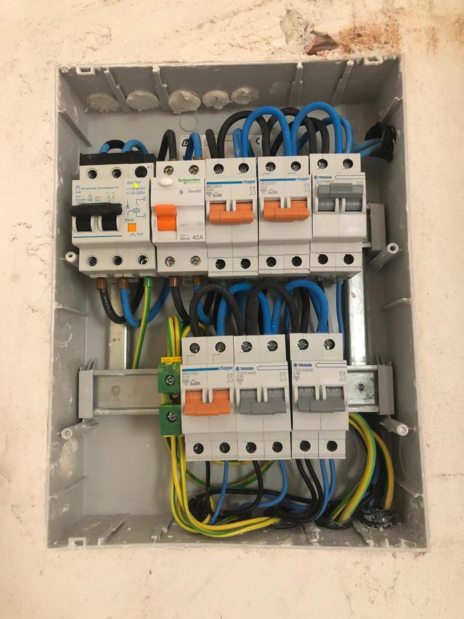 Instalación nueva del cuadro general de protecciones