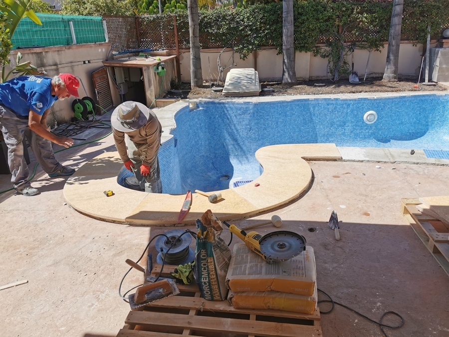 Instalación piedra fósil