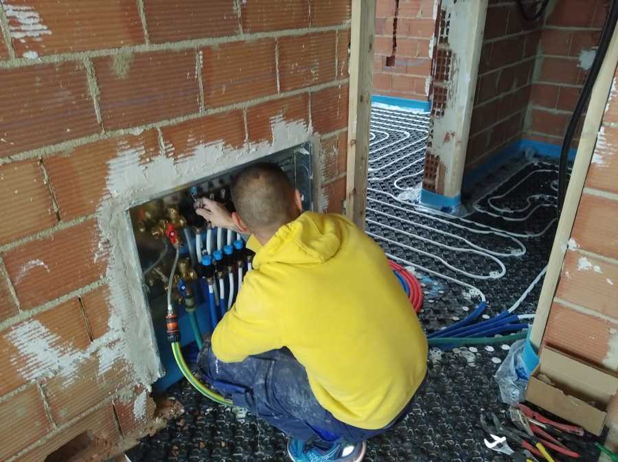 Instalación suelo radiante