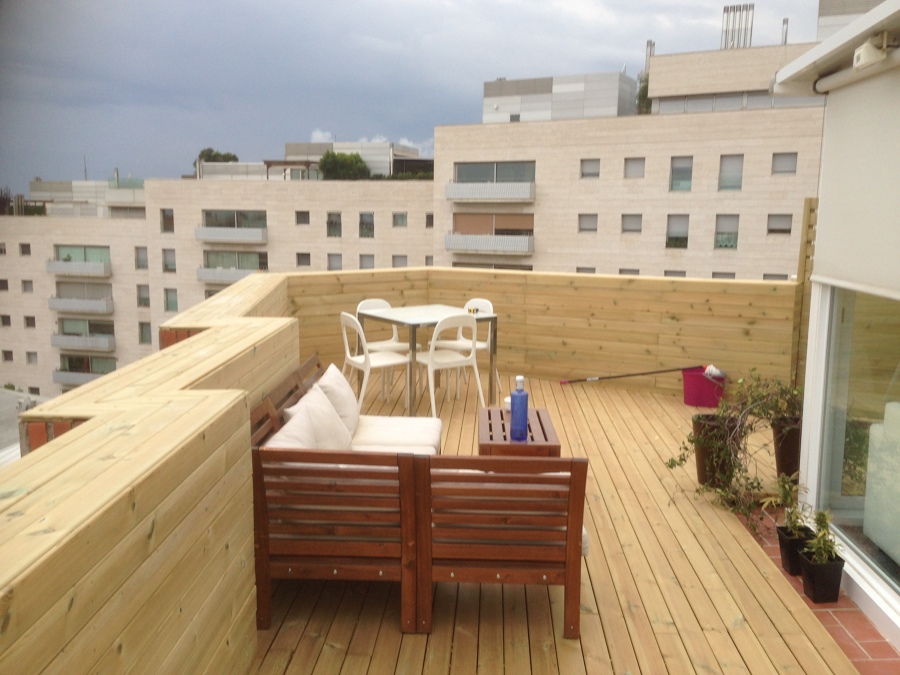 INSTALACION TARIMA EXTERIOR PINO CUPERIZADO