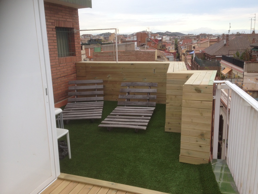 INSTALACION TARIMA EXTERIOR PINO CUPERIZADO