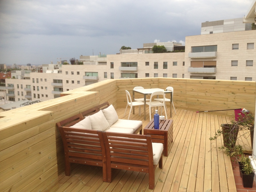 INSTALACION TARIMA EXTERIOR PINO CUPERIZADO