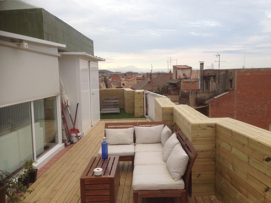 INSTALACION TARIMA EXTERIOR PINO CUPERIZADO