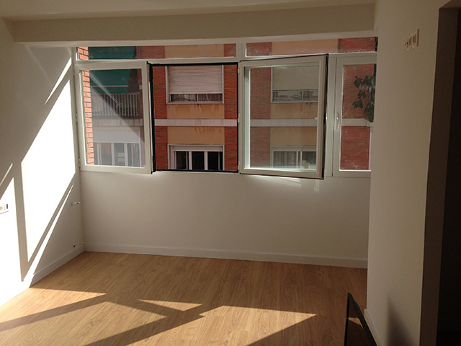 Integracion del exterior en un dormitorio.